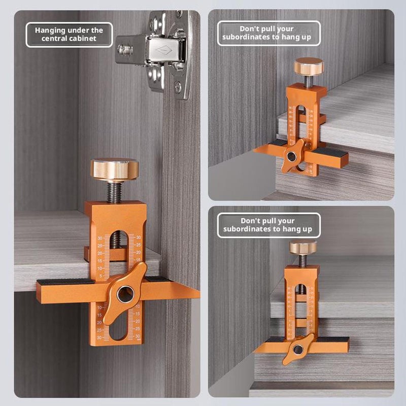 Cabinet Door Installation Positioner, 2025 New Mounting Jig for Installing Cabinet Doors, Adjustable Aluminium Alloy Cabinet Hardware Jig, Cabinet Door Positioning Tool for Most Cabinet Doors (A) - Image 4